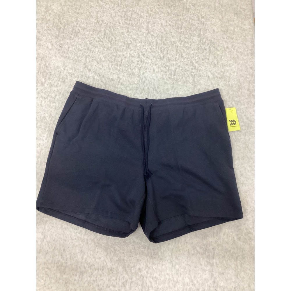 All in Motion Women XXL Dark Blue Fleece Shorts 6 Inch Inseam NWT